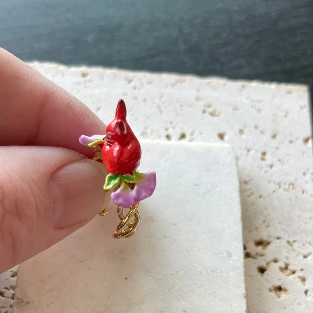 Les NEREIDES Red and Purple Fox 🦊 Ring